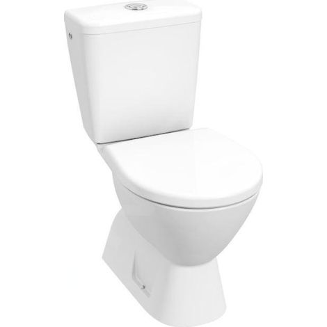 Jika Lyra plus - WC combiné, évacuation par le bas, remplissage par le bas, Rimless, DualFlush, blanc H8257270002423 (1/4)