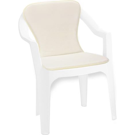 Cuscino Sedia Giardino Spiaggia Pieghevole Morbido Écru 100% Made In Italy (1/5)