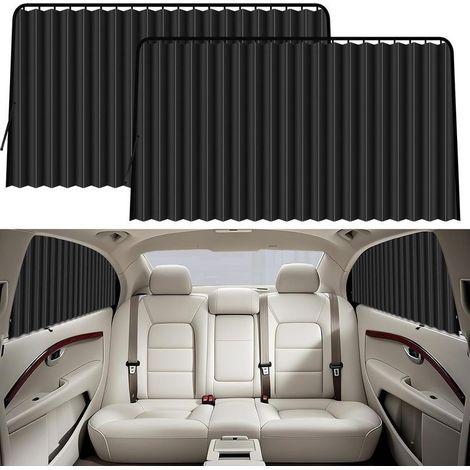 2 Pièces Pare Soleil Voiture Magnétique, Rideau Voiture Vitres Latérales Opaque, Protection UV, Protection Vie Privée (1/5)