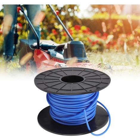 Filo da taglio tondo da 4 mm per tosaerba e decespugliatori, 30 m, blu, compatibile con Black & Decker (1/5)