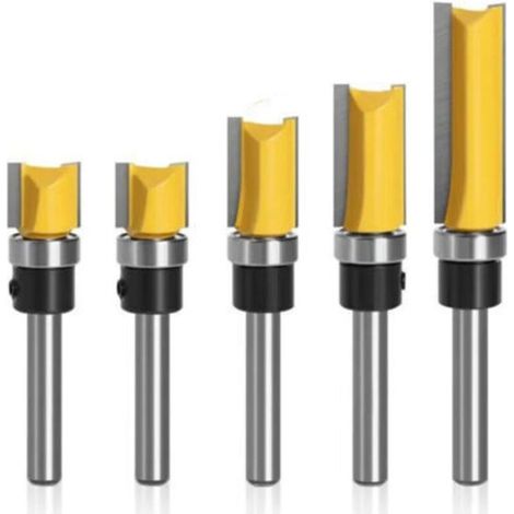 Zwei Profilfräsköpfe, ein Hydraulikhammer-Fräskopf, ein Bündigfräskopf mit einem 8-mm-Schaft-Holzbearbeitungswerkzeug und ein Profilfräskopf mit einem... (1/5)