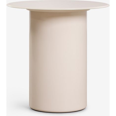 Tavolino laterale rotondo Ø50 cm in vetro temperato e MDF Asgri SKLUM (1/5)