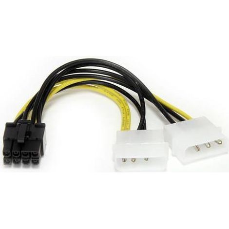 StarTech.com Adattatore cavo di alimentazione LP4 a scheda video PCI Express 8 pin da 15 cm (1/4)