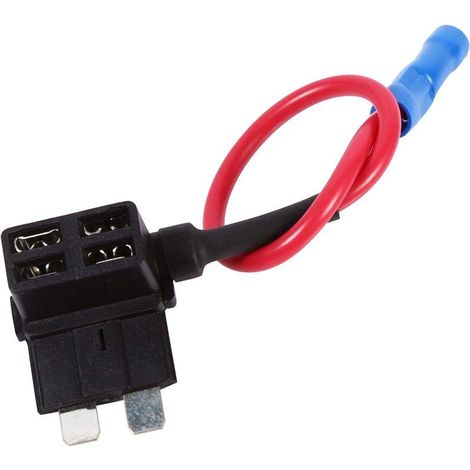 5pcs Voiture Fusible, Mini Porte-Fusible Voiture Add-A-Circuit Fusible Adaptateur de Robinet Support ATM APM Lame Fusible Titulaire (1/5)