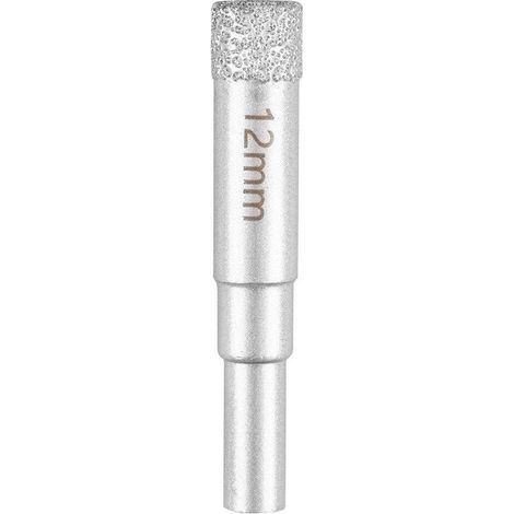 Graphite Broca corona diamantada 12 mm plata