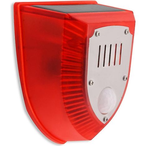 Répulsif solaire pour animaux avec détecteur de mouvement, alarme lumineuse extérieure, anti-aboiements de chien, étanche IP65 (1/4)