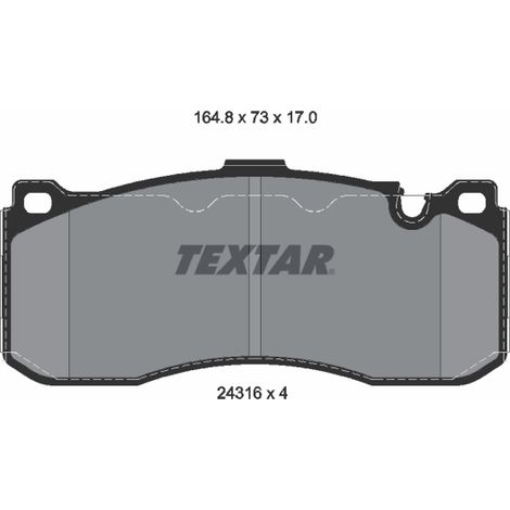Kit de plaquettes de frein, frein à disque Textar 2431601 BMW 34106860642