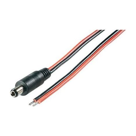 BKL Electronic 072072 Cavo per bassa tensione Spina a bassa tensione - Estremità aperta 5.5 mm 2.5 mm 2.00 m 1 pz.