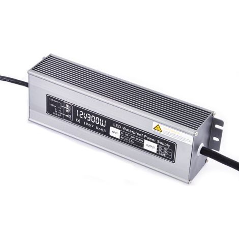 12 V/300 Watios de energía a prueba de agua para la cinta LED