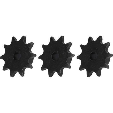 Jeu de pignons d'entraînement en acier 3 pièces, pas de 8 mm, alésage en D de 6 mm, 10 dents, 5307-1006-0010 (1/5)