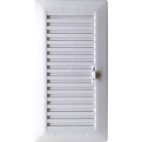 Lüftungsgitter europlast 13.3 x 26 cm weiß ABS