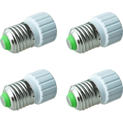 4 x E27 pour GU10 Extend base LED CFL ampoule lampe adaptateur Con r vis prise (1/4)