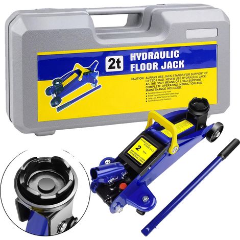 Crick, Capacité de Charge de 2 Tonnes, Dimensions 28,5 x 13 x 5,5 pouces, Hauteur Minimale 3,5 pouces, Hauteur Maximale 14,5 pouces, Construction en Acier (1/5)
