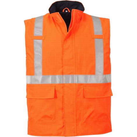 Gilet alta visibilità Bizflame antistatico e FR - XXXL - Arancione - Portwest
