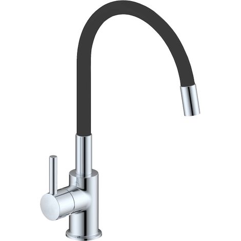 IDRONORD Miscelatore monocomando per lavello con canna orientabile in gomma colorata codice prod: SNAKE0000N (1/2)