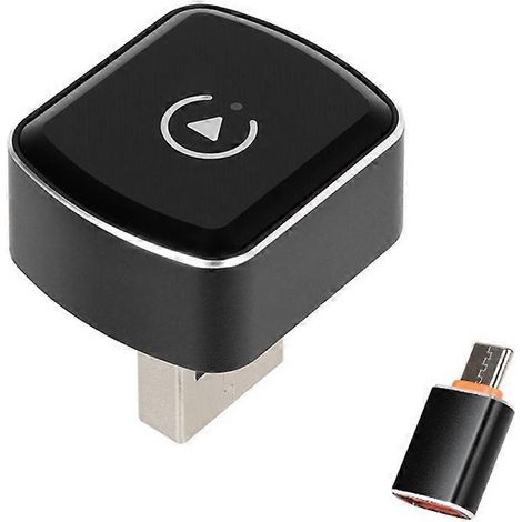 Adaptateur CarPlay sans fil et Android Auto améliorés, adaptateur CarPlay 2-en-1 convertissant le CarPlay filaire en CarPlay sans fil, format mini, installation Plug & Play (1/5)