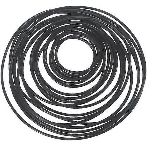 20 runde Kassettenrekorderriemen, 1 mm dick, verschiedene Längen von 25 bis 80 mm, doppelt gefaltet
