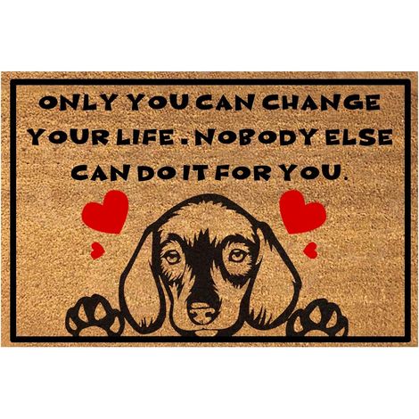 Tapis de Sol Chien Antidérapant pour Cuisine et Entrée, Tapis Facile à Nettoyer pour Intérieur et Extérieur (1/5)