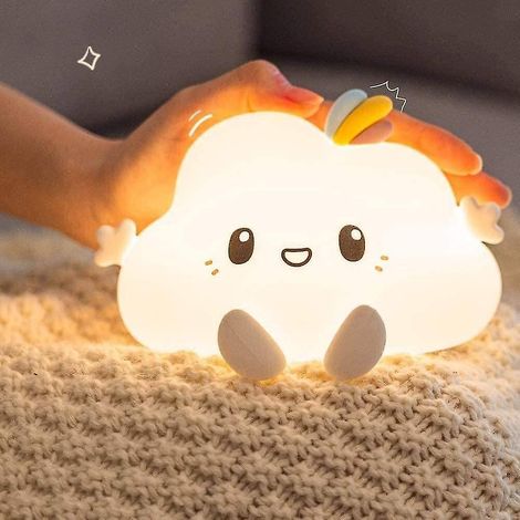 Veilleuse nuage, lampe de chevet pour bébé/enfant, lampe nuage LED portable à 7 couleurs changeantes, batterie rechargeable pour la décoration de la chambre.