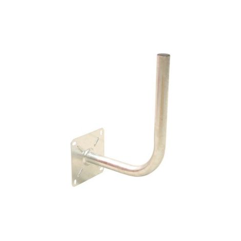 Bras coudé déport 30cm diamètre 40mm – Fixation murale pour parabole – Acier galvanisé – Résistance intempéries – Hdsat