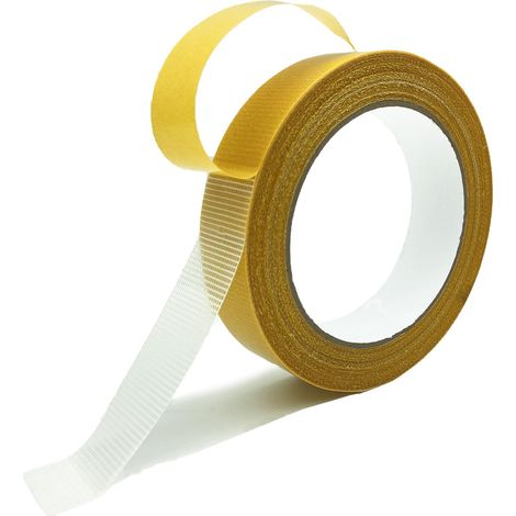 Taphicle Vielseitiges doppelseitiges Textilklebeband mit starker Klebekraft, 2-seitig, für Teppiche, Vorhänge, Kunst und Bastelarbeiten (2,5 ×20M) (1/5)