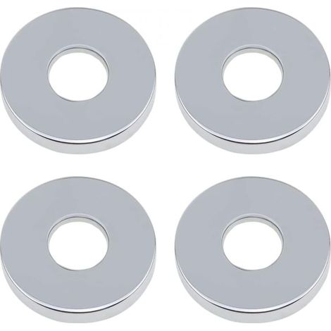 Rosace Robinet Mitigeur Douche 4 Pièces Chromées Rosasse Ouvrante Robinetterie Ø 26mm (3/4 ") Acier Inoxydable Rosace Plomberie Plate Basse for Cuisine Salle de Bain