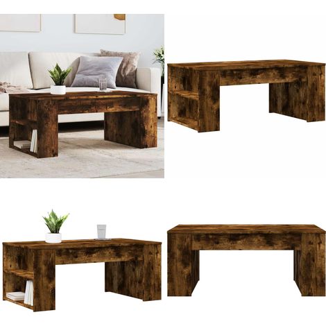 Couchtisch Räuchereiche 102x55x42 cm Holzwerkstoff - Couchtisch - Wohnzimmerstil - Holzmöbel - Holzwerkstoff - Beistelltisch - Home & Living (1/5)