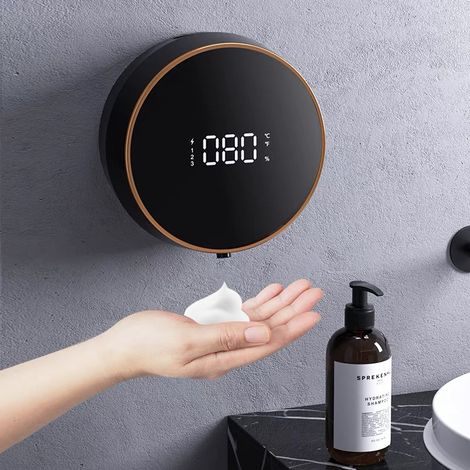 Automatischer Seifenspender mit 3 einstellbaren Füllmengen, 300 ml, Wandmontage, elektrischer Schaumseifenspender für das Badezimmer - AquaForge (1/4)