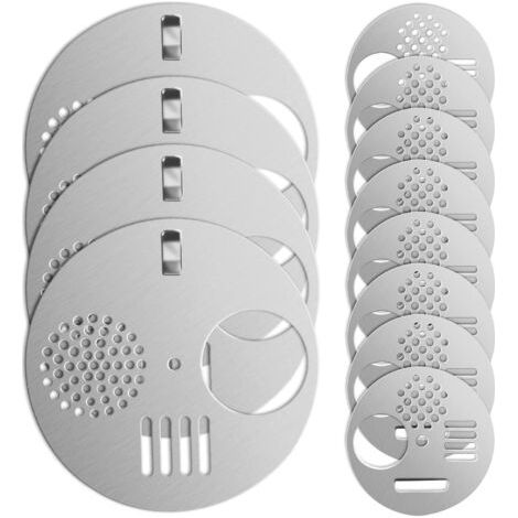 Lot de 12 grilles d'entrée en acier inoxydable pour ruche - Argenté (1/5)