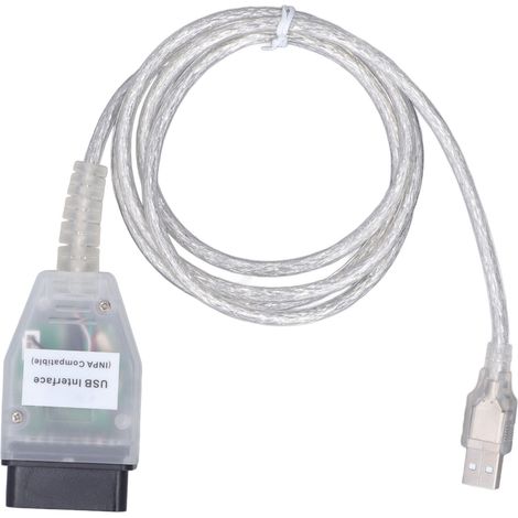 Câble de diagnostic OBD2 avec puce FT232RL, 8 broches, KD CAN, ABS résistant à la chaleur, remplacement pour BMW Série 1, 3, 5, X1 et X5 (1/5)