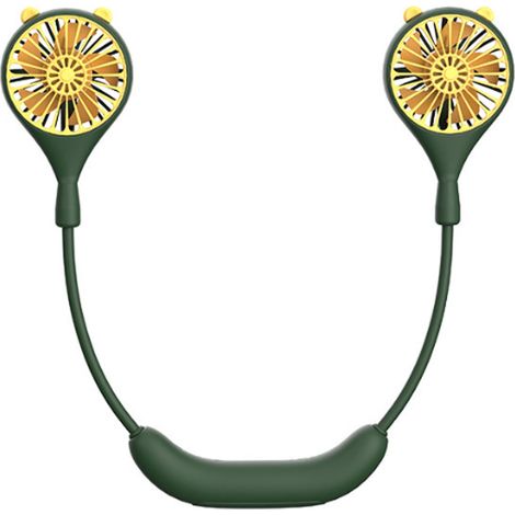 Ventilateur de cou USB vert (1/5)