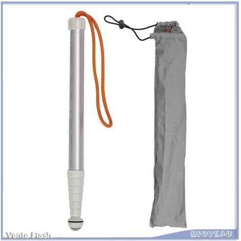Canne aveugle télescopique - V GEBY - Réfléchissante - Légère - Robuste - 1,28 m (1/4)