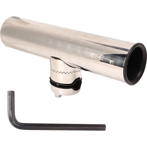 Support de pêche marine en acier inoxydable 316 réglable poli, compatible avec rampes de 3/4 à 1 pouce (1/5)