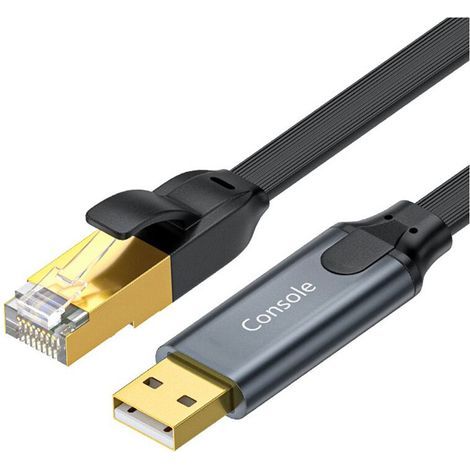 Câble USB vers RJ45 pour console de jeux, adaptateur USB vers RJ45 pour ordinateur portable, convertisseur USB vers RJ45, câble 8P8C pour console de jeux, 180 cm