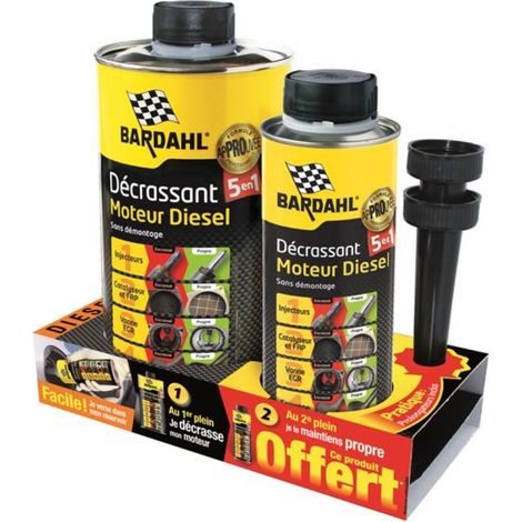 Bardahl – Décrassant moteur diesel 1L – Nettoyage injecteurs, pot catalytique, filtre à particules – Limite émissions polluantes