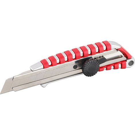 Navaja LEVIOR ALU plateada-roja 18mm tornillo ar. 16142.01