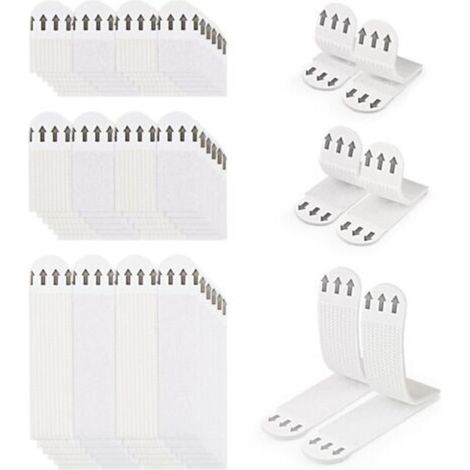 36 Paires (72 Bandes) Languettes Accroches Tableaux sans Percer Bandes de Suspension pour Photos Languettes Accroches Bandes AdhéSives Tableaux Fixation sans Dommage Bandes de Cadre Mural (1/4)