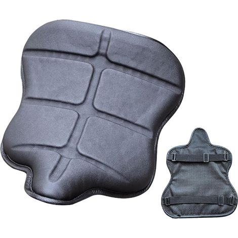 Coussin d'assise de moto - Tapis confortable en cuir synthétique - Housse de siège de moto respirante - Convient pour (1/5)