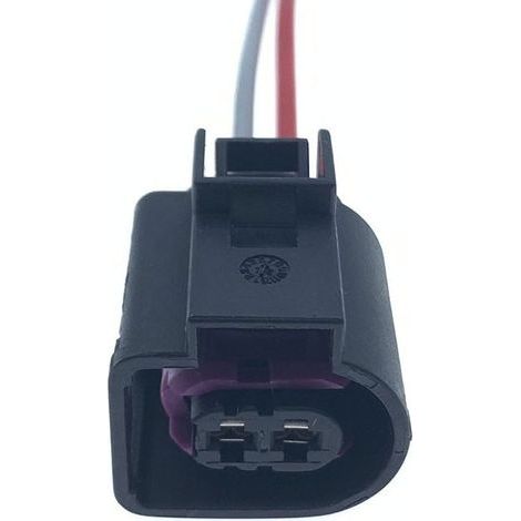 4D0971993 Compatible avec la prise de klaxon électrique Volkswagen Audi Passat, 2 broches DJ7025B-3.5-11/21 -- Prise simple
