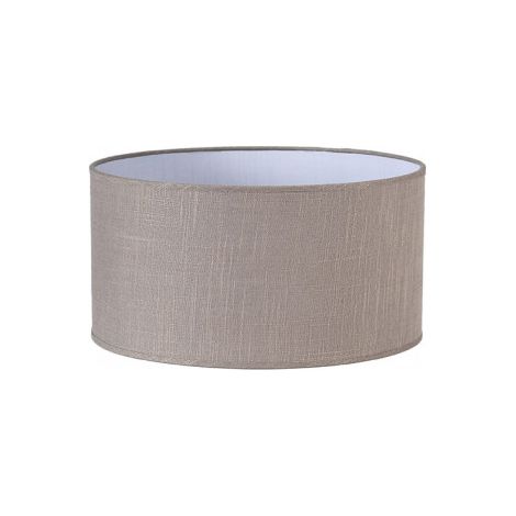 FABRILAMP - Happy E27 Zylindrischer Lampenschirm Leinen Grau 35dx35dx20h - FAB 176333528
