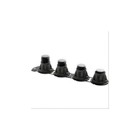 Jeu de 4 pieds réglables P-Pro pour receveurs de douche H=85 à 135mm