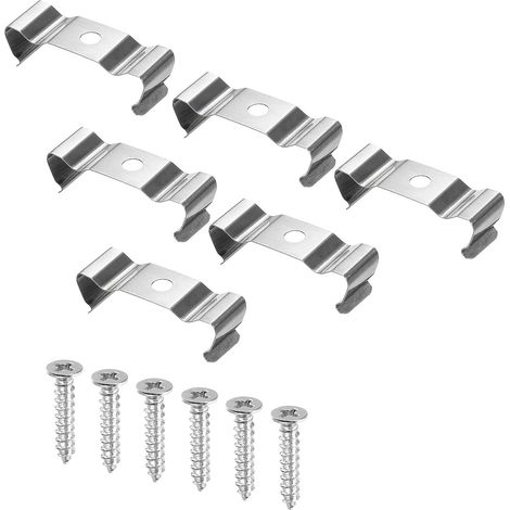 Clips Console T8 Suspente Tube Lumière avec Vis pour LED 10Pcs (1/4)