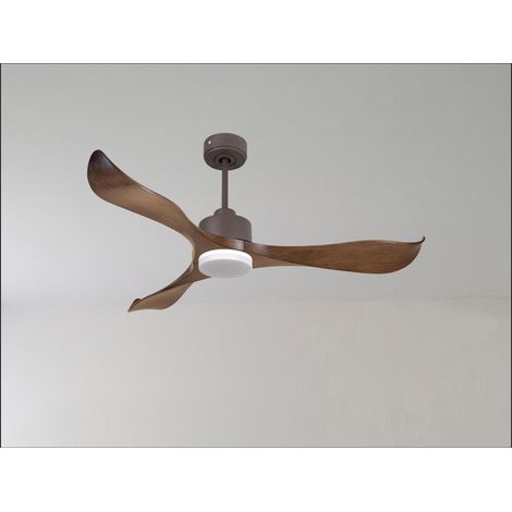 Ouray de Klassfan - Ventilateur de plafond et destratificateur moteur DC Laiton pales bois noir 45 à 55 m² OurayDC5P7Bk178 (1/5)