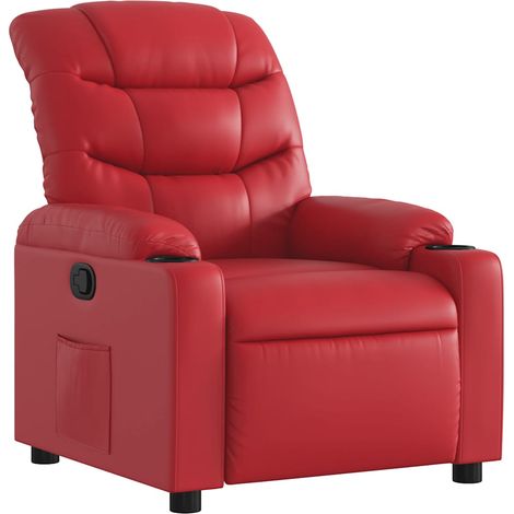 Maison Exclusive - Relaxsessel Rot Kunstleder (1/5)