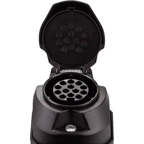 SecoRüt 30130 Presa rimorchio [Presa a 13 poli - Spina a 13 poli] Plastica ABS