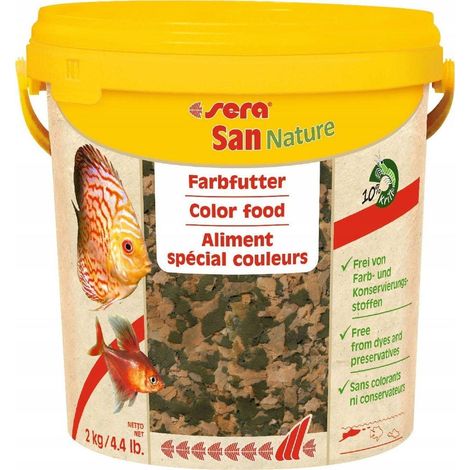 Sera San Nature cibo premium per pesci ornamentali 10 litri