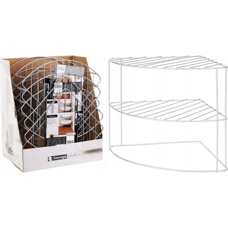 Mensola angolare da cucina in ferro 23x23x21 cm - Pratica ed elegante (1/2)