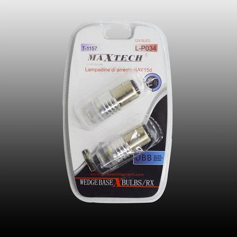 Trade Shop - Lampadine Di Arresto Bay15d 12v / 3led Lampadine Ultra Luminose Maxtech L-p034 -
