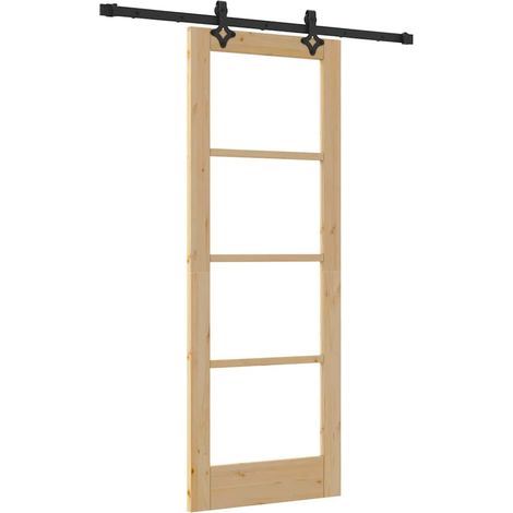Maison Exclusive - Schiebetür Natur 73,5 x 198,5 cm Massivholz Ki