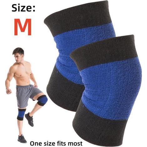 Kompressions-Kniebandage, warmer Winter-Knieschutz, elastische Sport-Knieschoner, Kniebandage aus Baumwolle, bei Arthritis, zum Laufen (1/4)
